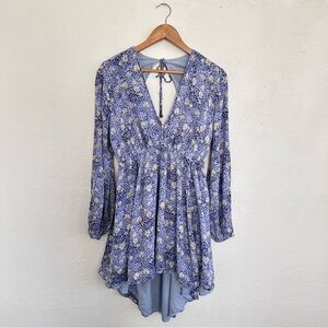 Free People Long Sleeve Mini Dress Size Medium